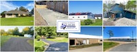 a collage of pictures showing different types of driveways
