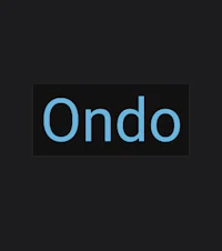 a black background with the word ondo on it