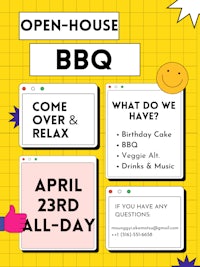 open house bbq flyer