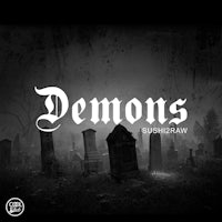 a graveyard with the words demons superscraw