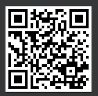 a qr code on a black background