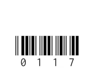 a barcode on a white background