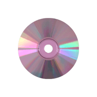 a cd is shown on a black background