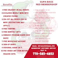 supa race red membership flyer
