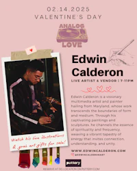 valentine's day flyer for edwin calderon