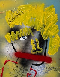 a painting of a man with a crown on his head