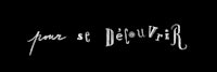 a black background with the words'tun st delouir'written on it