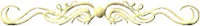 a gold wavy pattern on a white background