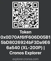 the qr code for the token cronos explorer
