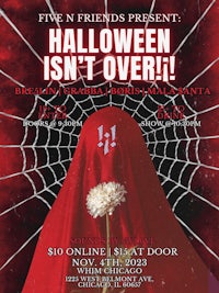 a flyer for halloween isn't over