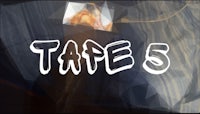 the word tape 5 is written on a piece of paper