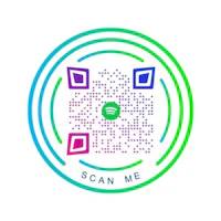 scan me qr code on a white background