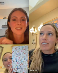 a collage of pictures of a woman with a smile on her face