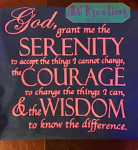 a shirt that says god grant me the serenity i can't change the courage i can change the wisdom to know the difference