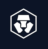 a white hexagon logo on a dark background