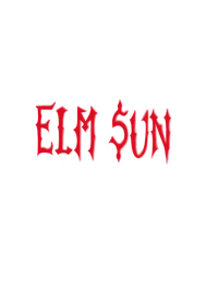 elm sun logo on a black background
