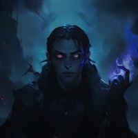 an image of a man holding a blue candle in his hand