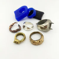 a variety of rings, including a blue ring and a blue ring