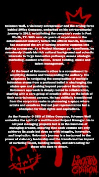 a black and white poster with a red heart on it