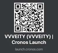 a qr code with the words wwety wwety cronos launch