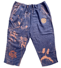 bleach dye one of one screen printed 