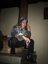 a man on a cell phone