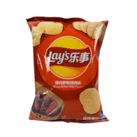 a bag of jay's chips on a black background