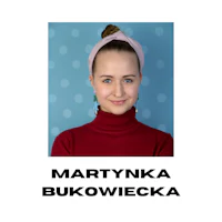 martynka bukowicka - a portrait of a woman with the words martynka bukowicka