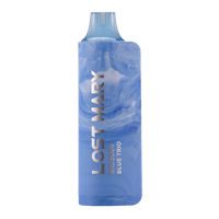 a blue bottle with a blue lid