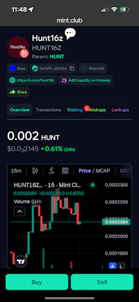 a screenshot of a trading app on an iphone