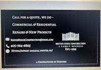 a computer screen with an advertisement for a residential and commercial construction company