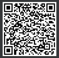a black and white qr code on a black background