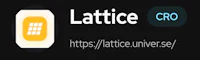 the logo for latice cro on a black background