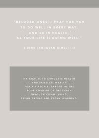 a quote that reads, beloved ones, i pray for you to do well in every way as your life is doing