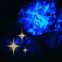 an image of a woman with stars on her face