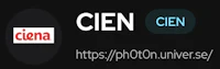 a logo with the words cenin and phon on a black background