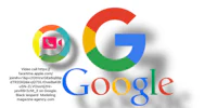 the google logo is shown on a white background