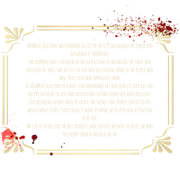 a black and white poster with a bloody message on it