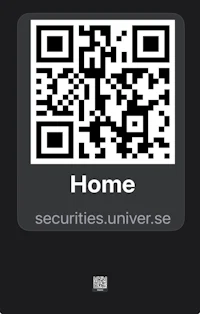 qr code for home security - screenshot