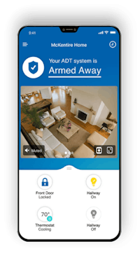 adt home security app on a smart phone
