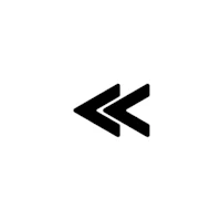 a black arrow icon on a white background