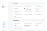 a screenshot of the settings page on a website
