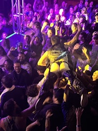 a crowd of people at a concert