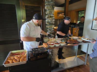a man wearing a black hat