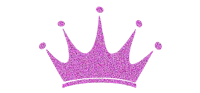 a purple crown on a black background