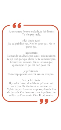 a poster with a quote in french
