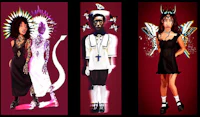 a group of people dressed in different styles of clothing