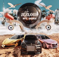 the cover art for the song 'boiel', featuring a car and a pair of eyeglasses