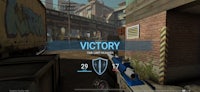 a screenshot of a game with the word victory