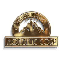 montblanc corp logo on a black background